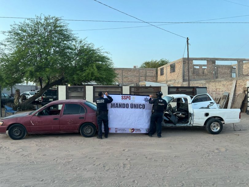 Localizan vehiculos robados San Luis rico Colorado