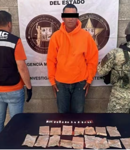 Operativo en Hermosillo - Capturan a Néstor Joel N con marihuana y cristal FOTO - FGJES
