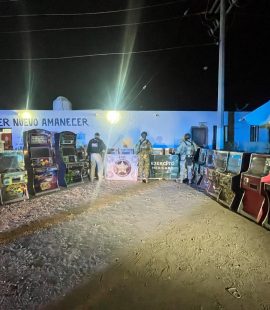 En cateos aseguran 34 máquinas tragamonedas en Caborca