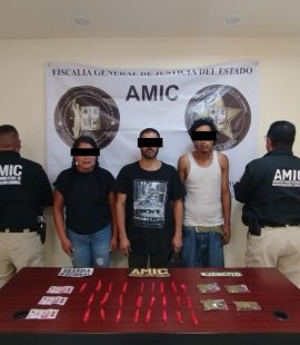 Aseguran a tres personas en cateo por narcomenudeo en San Luis Río Colorado